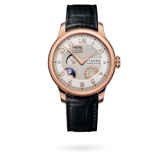 F.P. Journe Classique Divine Rose Gold 40 MM - Black Leather Strap - Silver Dial - Divine