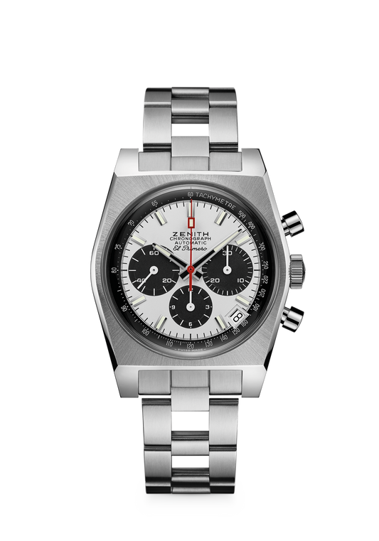 Zenith CHRONOMASTER Revival A384 - 37 MM - Stainless Steel - White Dial - 03.A384.400/21.M384