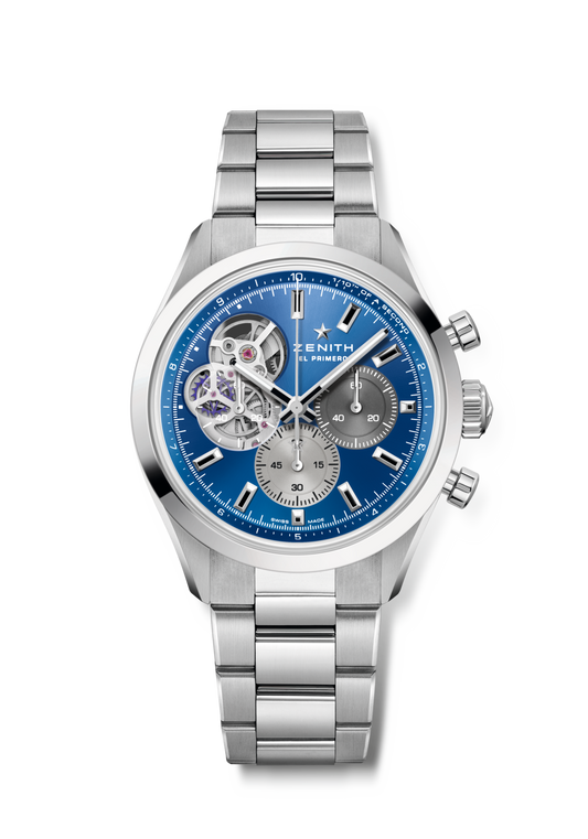 Zenith CHRONOMASTER Open - 39.5 MM -  Stainless Steel - Blue Dial - 03.3300.3604/51.M3300