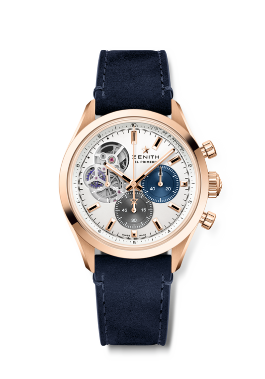 Zenith CHRONOMASTER Open - 39.5 MM -  Rose Gold - White Dial - 18.3300.3604/69.C922