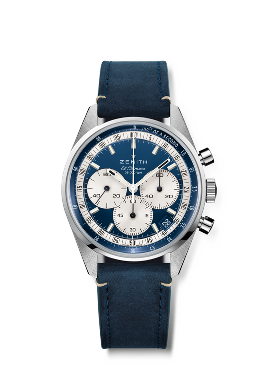 Zenith CHRONOMASTER EP Original - 38 MM -  Stainless Steel - Blue Dial - 03.3200.3600/51.C902