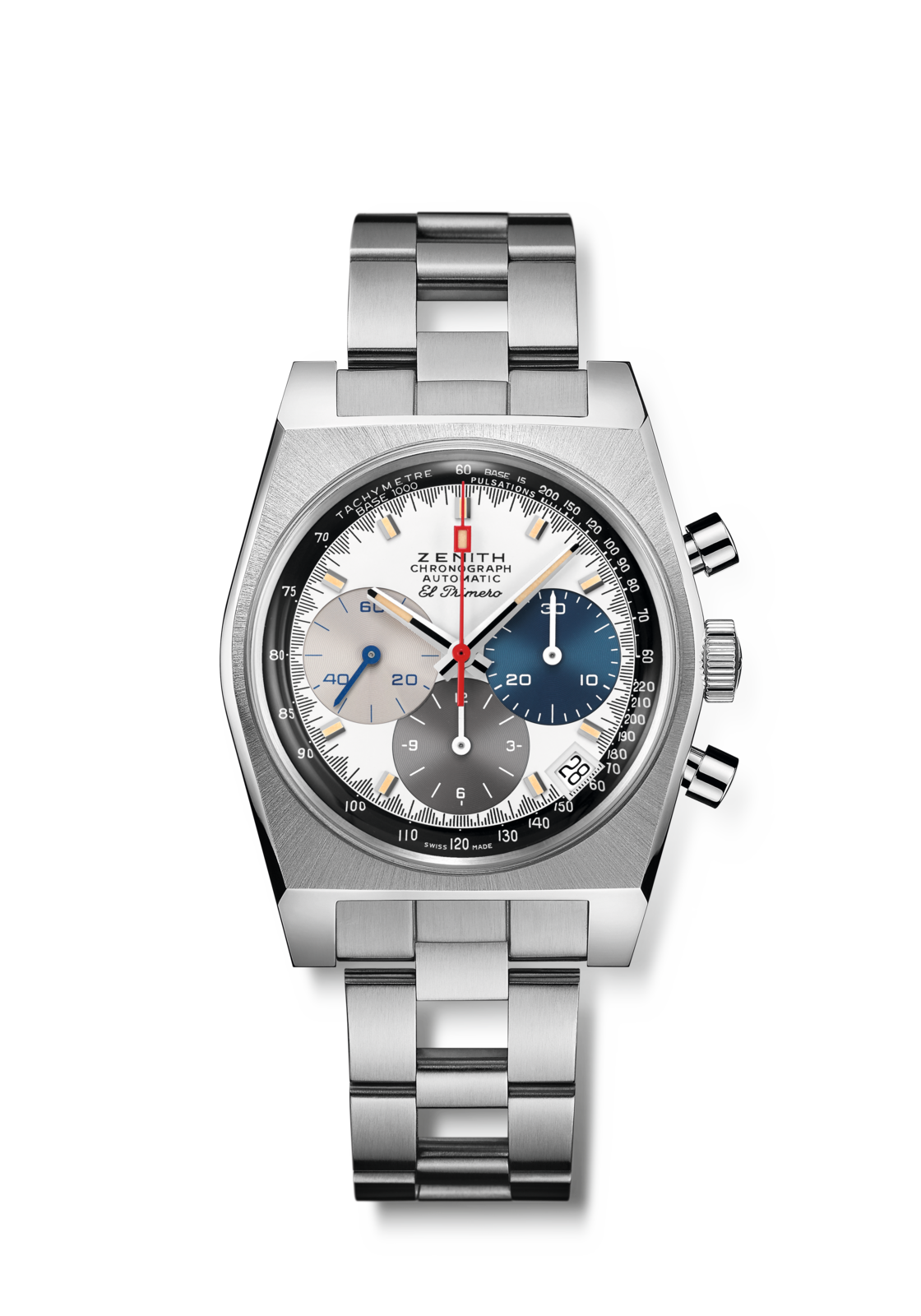 Zenith CHRONOMASTER Revival El Primero A3817 - 37 MM - Stainless Steel - White Dial - 03.A384.400/3817.M3817