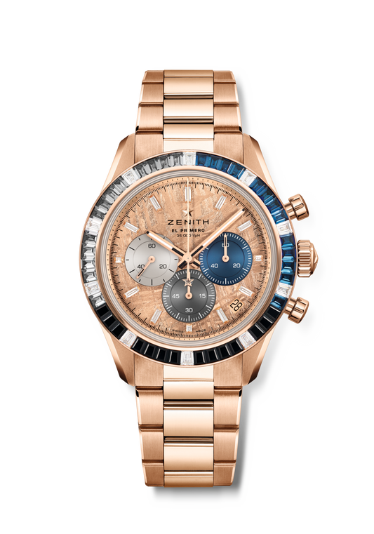 Zenith CHRONOMASTER Sport - 41 MM -  Rose Gold - Sapphire Bezel - Meteorite Diamond Dial - 22.3100.3600/69.M3100