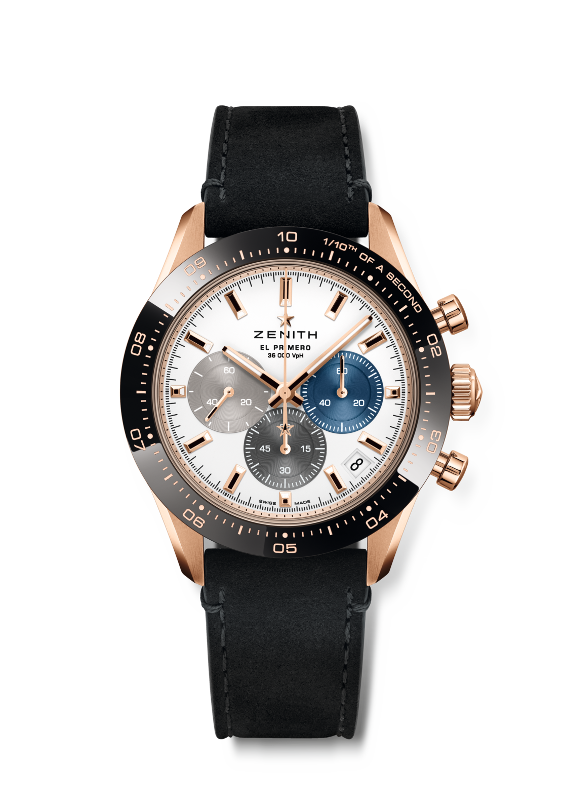 Zenith CHRONOMASTER Sport - 41 MM -  Rose Gold - Ceramic Bezel - White Dial - 18.3100.3600/69.C920