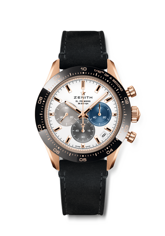 Zenith CHRONOMASTER Sport - 41 MM -  Rose Gold - Ceramic Bezel - White Dial - 18.3100.3600/69.C920