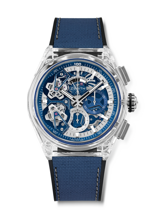 Zenith DEFY Double Tourbillon - 46 MM -  Sapphire - Open Dial - 04.9000.9020/00.R920