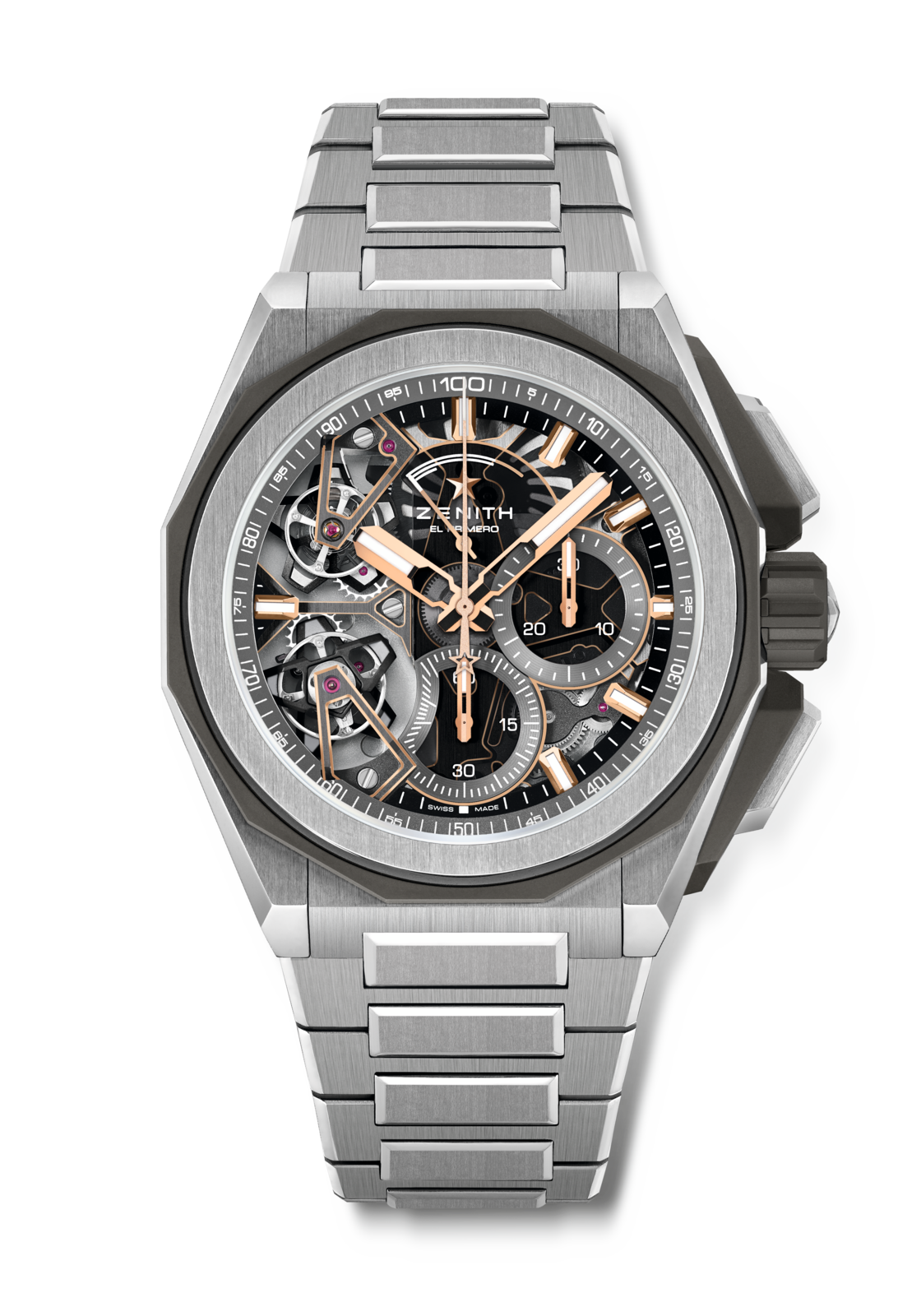 Zenith DEFY Extreme Double Tourbillion - 45 MM -  Titanium - Open Dial - 95.9100.9020/78.I001