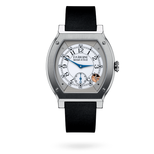 F.P. Journe Elégante Titanium 48 x 40 MM - Black Rubber Strap - White Dial - Élégante Titanium