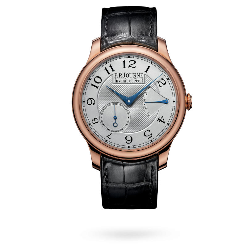 F.P. Journe Classique Chronomètre Souverain Rose Gold 40 MM - Black Leather Strap - Silver Dial - Chronomètre Souverain