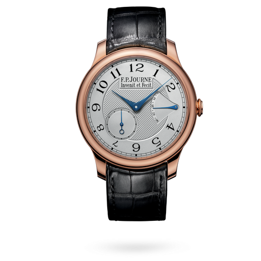 F.P. Journe Classique Chronomètre Souverain Rose Gold 40 MM - Black Leather Strap - Silver Dial - Chronomètre Souverain