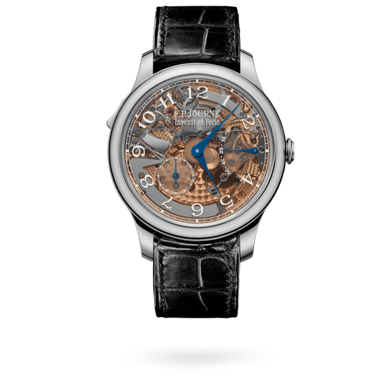 F.P. Journe Classique Répétition Souveraine Stainless Steel 40 MM - Black Leather Strap - Skeleton Dial - Répétition Souveraine