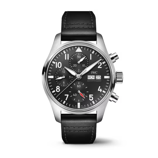 IWC Pilot's - Chronograph - Steel - 41 MM - Black Dial - IW388111