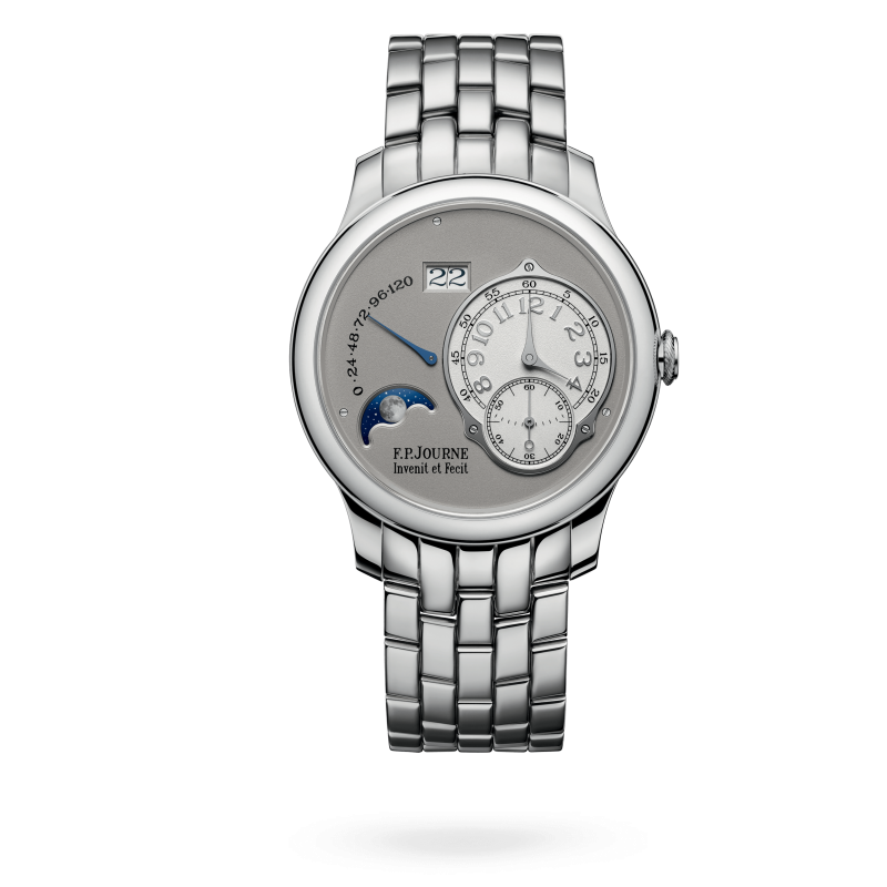 F.P. Journe Classique Lune Platinum 40 MM - Platinum Bracelet - Silver Dial - Lune
