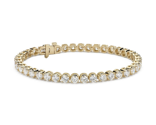 Diamond Tennis Bracelet - 14k Yellow Gold - 10 Ct. Tw. - B-0072YG14 DT