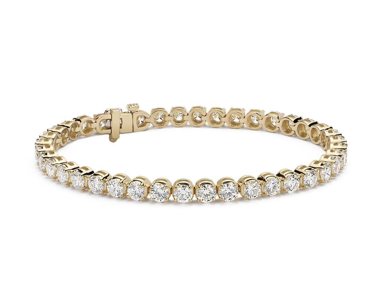 Diamond Tennis Bracelet - 14k Yellow Gold - 10 Ct. Tw. - B-0072YG14 DT