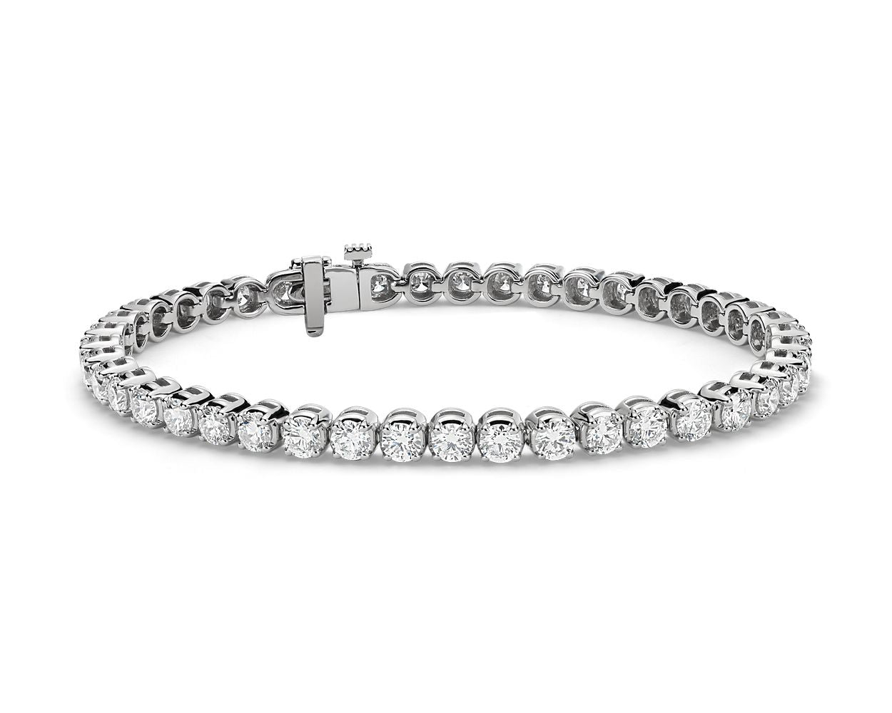 Diamond Tennis Bracelet - 14k White Gold - 7 Ct. Tw. - B-0052WG14 DT