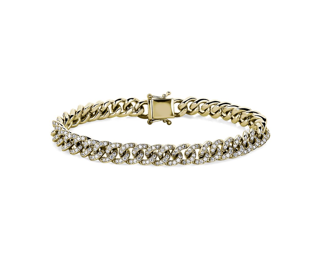 Diamond Link Bracelet - 14k Yellow Gold - 3 1/3 Ct. Tw. - B-0043YG14 DL