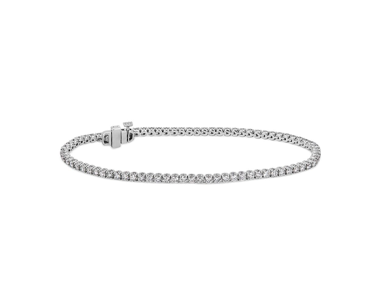Rollover Diamond Tennis Bracelet - 14k White Gold - 3 Ct. Tw. - B-0047WG14 RDT