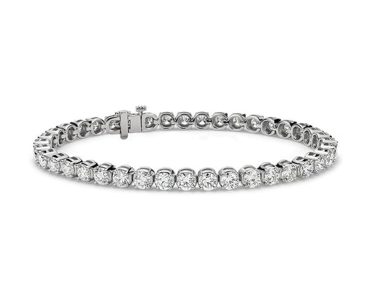 Diamond Tennis Bracelet - 14k White Gold - 10 Ct. Tw. - B-0072WG14 DT