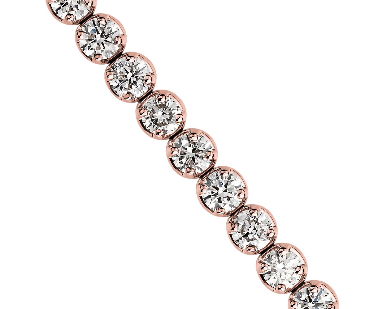 Diamond Tennis Bracelet - 14k Rose Gold - 7 Ct. Tw. - B-0050RG14 DT