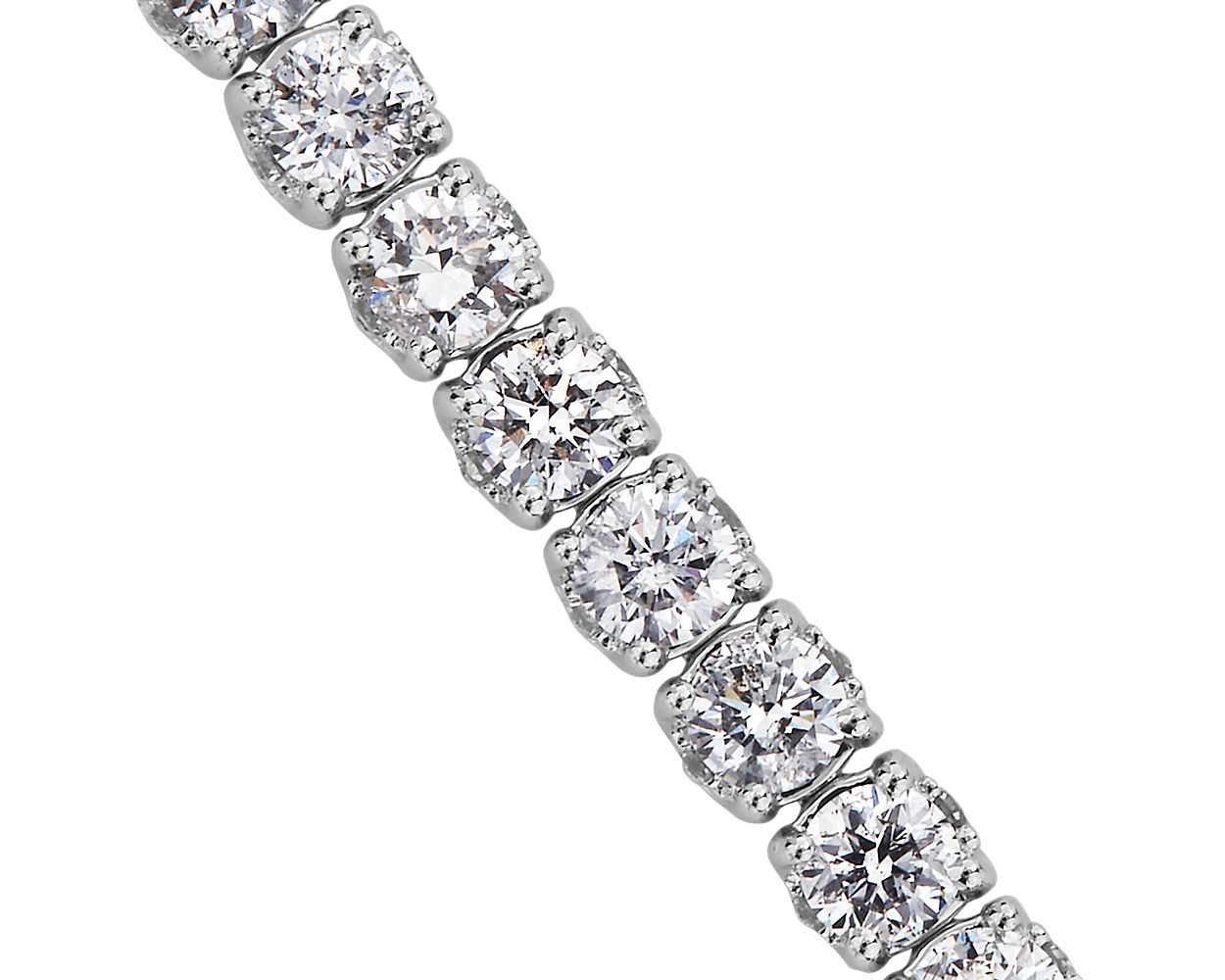 Rollover Diamond Tennis Bracelet - 14k White Gold - 3 Ct. Tw. - B-0047WG14 RDT