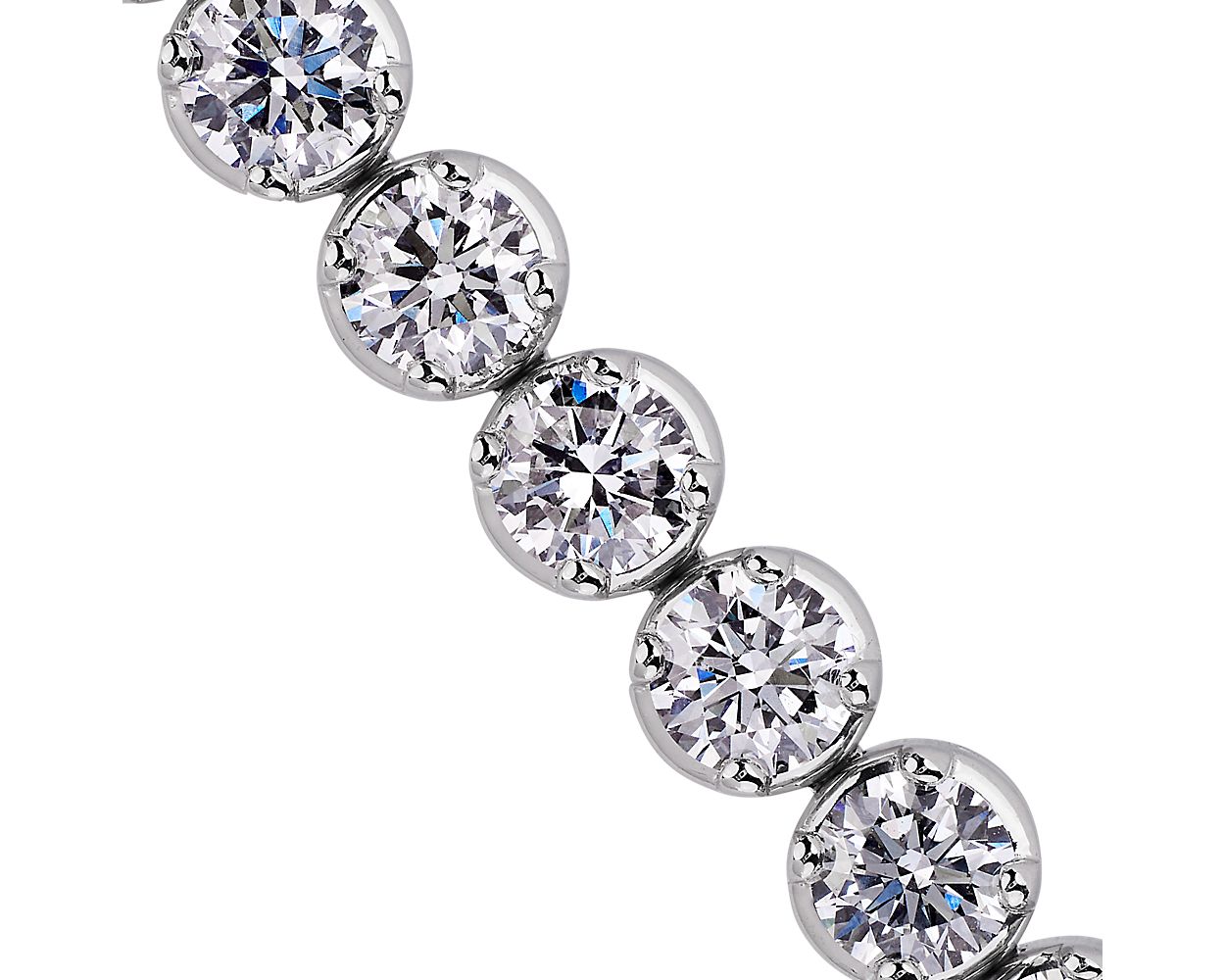 Lab Grown Diamond Tennis Bracelet - 14k White Gold - 10 Ct. Tw. - B-0069WG14 DT