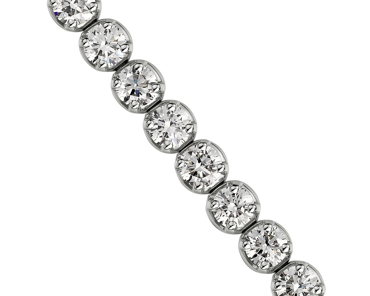 Diamond Tennis Bracelet - 14k White Gold - 7 Ct. Tw. - B-0052WG14 DT