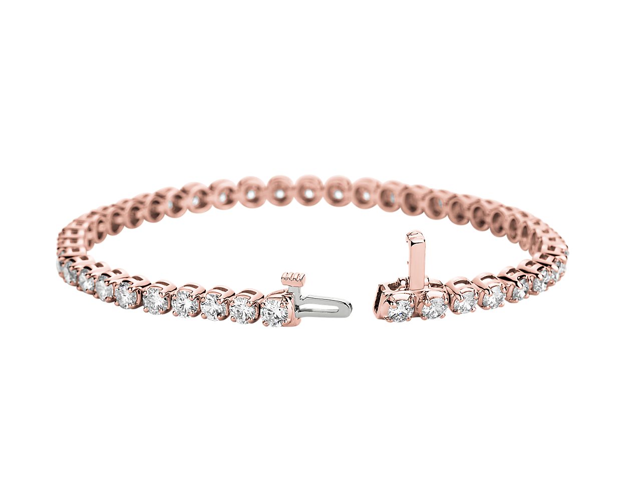 Diamond Tennis Bracelet - 14k Rose Gold - 7 Ct. Tw. - B-0050RG14 DT