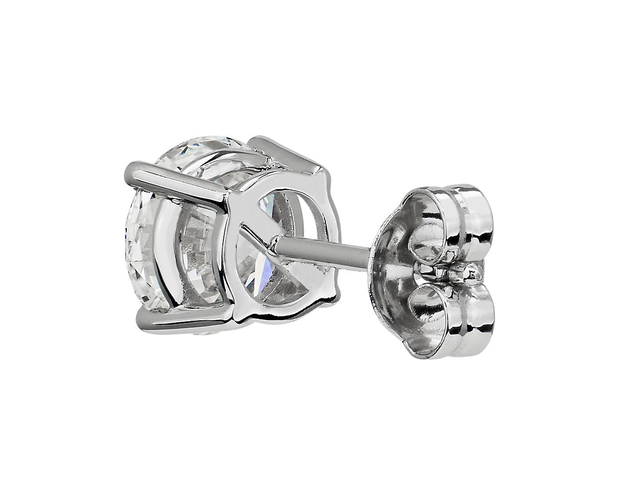 Lab Grown Diamond Stud Earrings -  14k White Gold - 1 Ct. Tw. - E-0031WG14DS