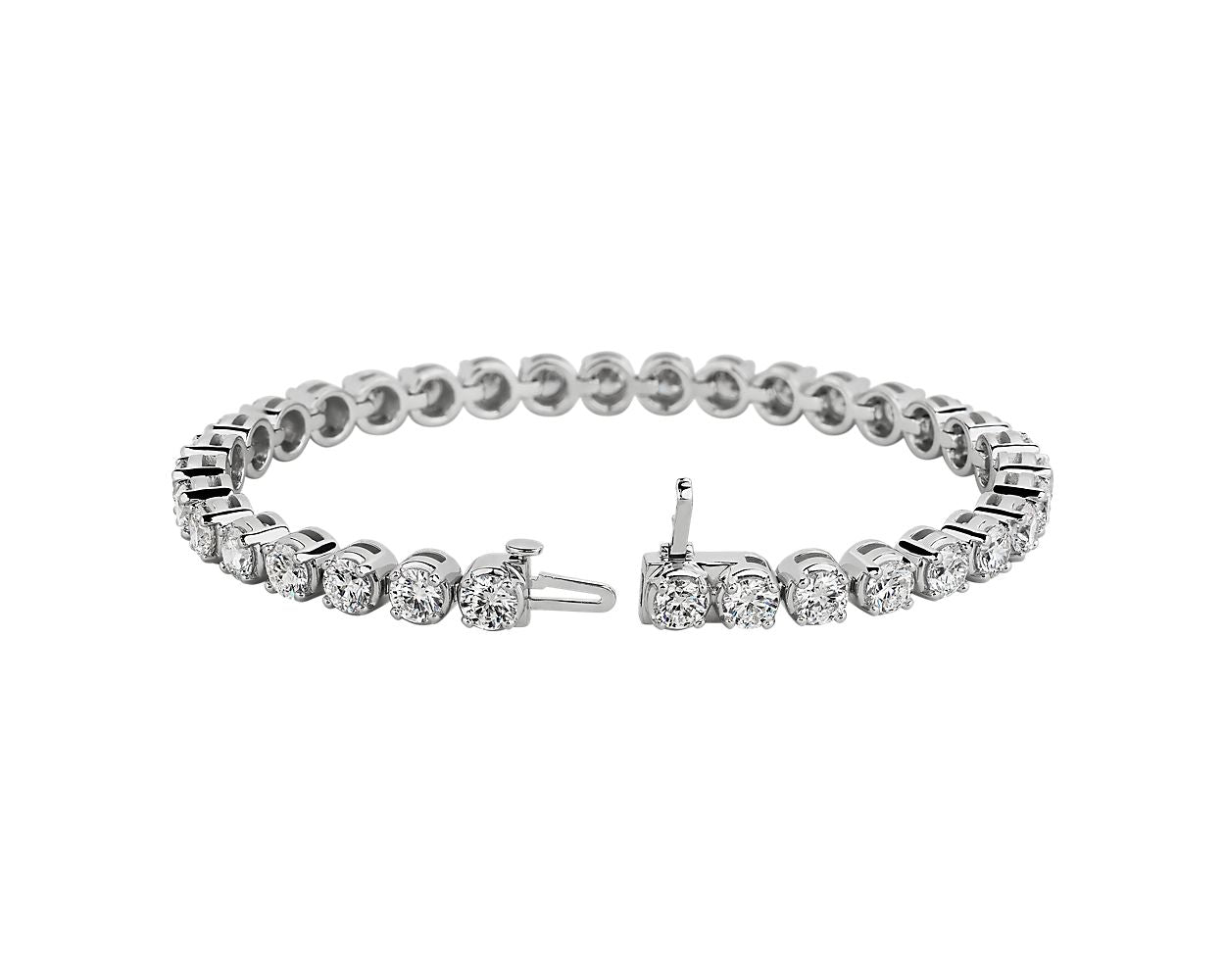 Lab Grown Diamond Tennis Bracelet - 14k White Gold - 10 Ct. Tw. - B-0069WG14 DT