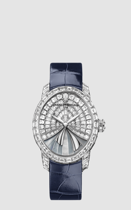 Girard-Perregaux Cat's Eye La Fenice - 38.40 x 32.90 MM - White Gold - Diamond Bezel - MOP Diamond Dial - 80494B53P7B1-CK4A