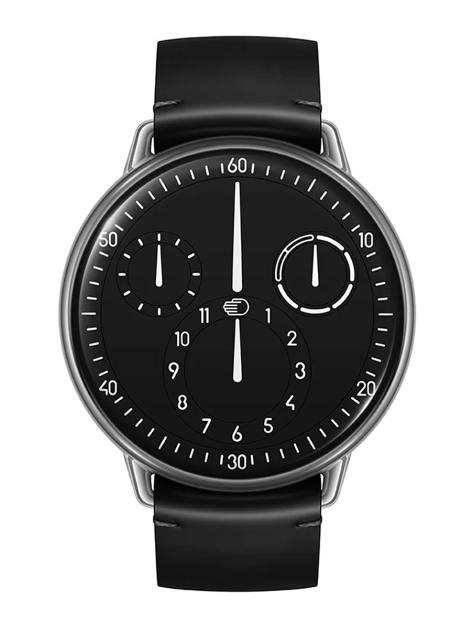 Ressence TYPE 1 Round Black - 42.7MM - Titanium - Black Dial - Type1R-B