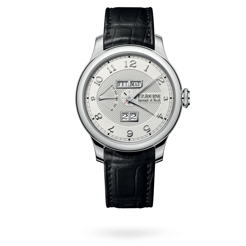 F.P. Journe Classique Quantième Perpétuel Platinum 40 MM - Black Leather Strap - Silver Dial - Quantième Perpétuel