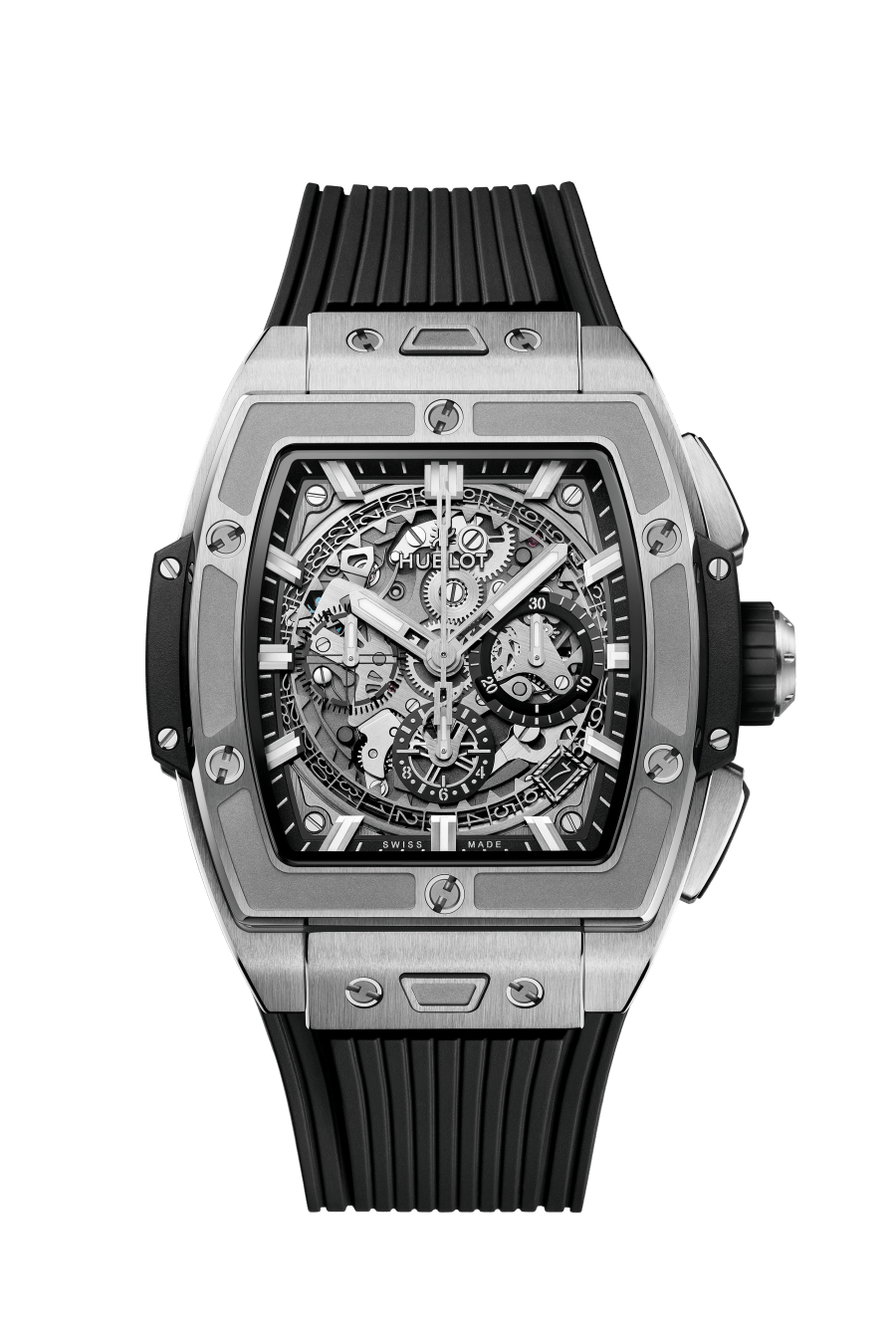 Hublot Spirit of Big Bang Titanium 42 MM - Black Rubber Strap - Sapphire Dial - 642.NX.0170.RX