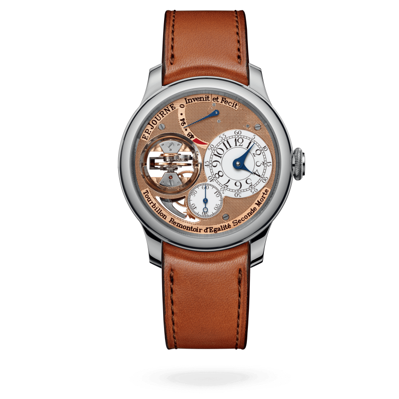F.P. Journe Classique Tourbillon Souverain Platinum 42 MM - Brown Leather Strap - Brown Dial - Tourbillon Souverain
