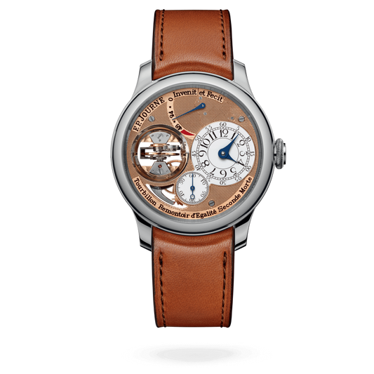 F.P. Journe Classique Tourbillon Souverain Platinum 42 MM - Brown Leather Strap - Brown Dial - Tourbillon Souverain
