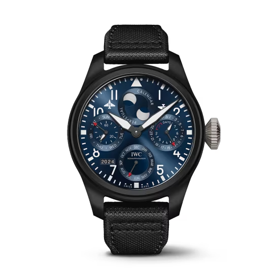 IWC Pilot's - Ceramic - Moonphase and Perpetual Calendar - 46.5 MM - Blue Dial - IW503001