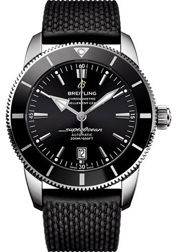 Breitling Superocean Heritage Stainless Steel 46 MM - Black Rubber Strap - Volcano Black Dial - AB2020121B1S1