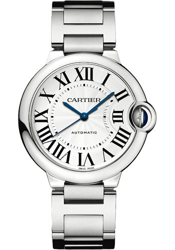 Cartier Ballon Bleu Stainless Steel 36 MM - Stainless Steel Bracelet - White Dial - WSBB0048