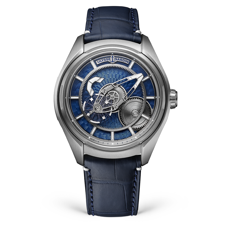 Ulysse Nardin Freak Titanium Case 43 MM -  Blue Leather Strap - Blue Enamel Dial - 2303-270LE-3AE-THG/3A