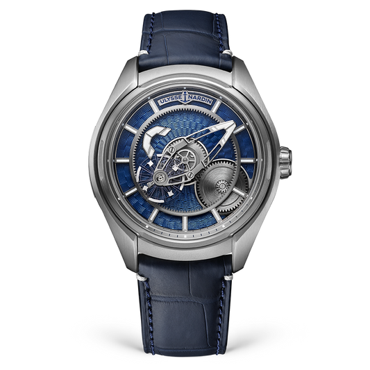 Ulysse Nardin Freak Titanium Case 43 MM -  Blue Leather Strap - Blue Enamel Dial - 2303-270LE-3AE-THG/3A