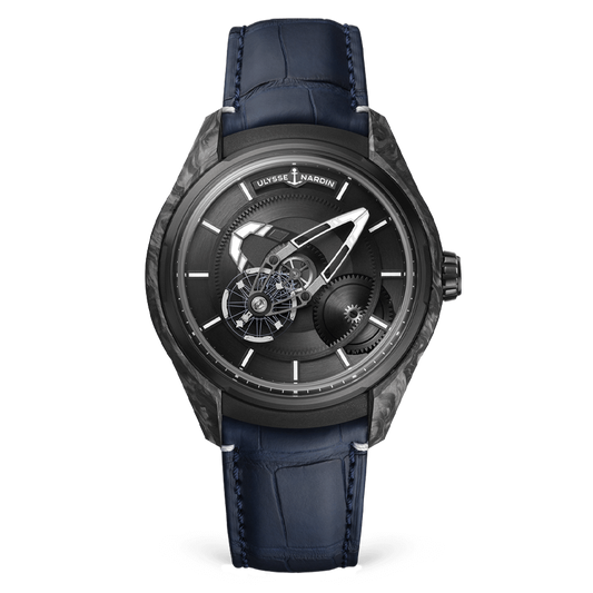 Ulysse Nardin Freak Carbonium 43 MM -  Blue Leather Strap - Black Dial - 2303-270/CARB