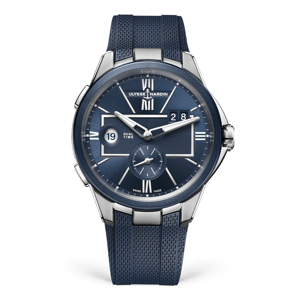 Ulysse Nardin Blast Stainless Steel 42 MM - Blue Rubber Strap - Blue Dial - 243-20-3/43