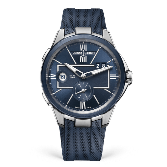 Ulysse Nardin Blast Stainless Steel 42 MM - Blue Rubber Strap - Blue Dial - 243-20-3/43