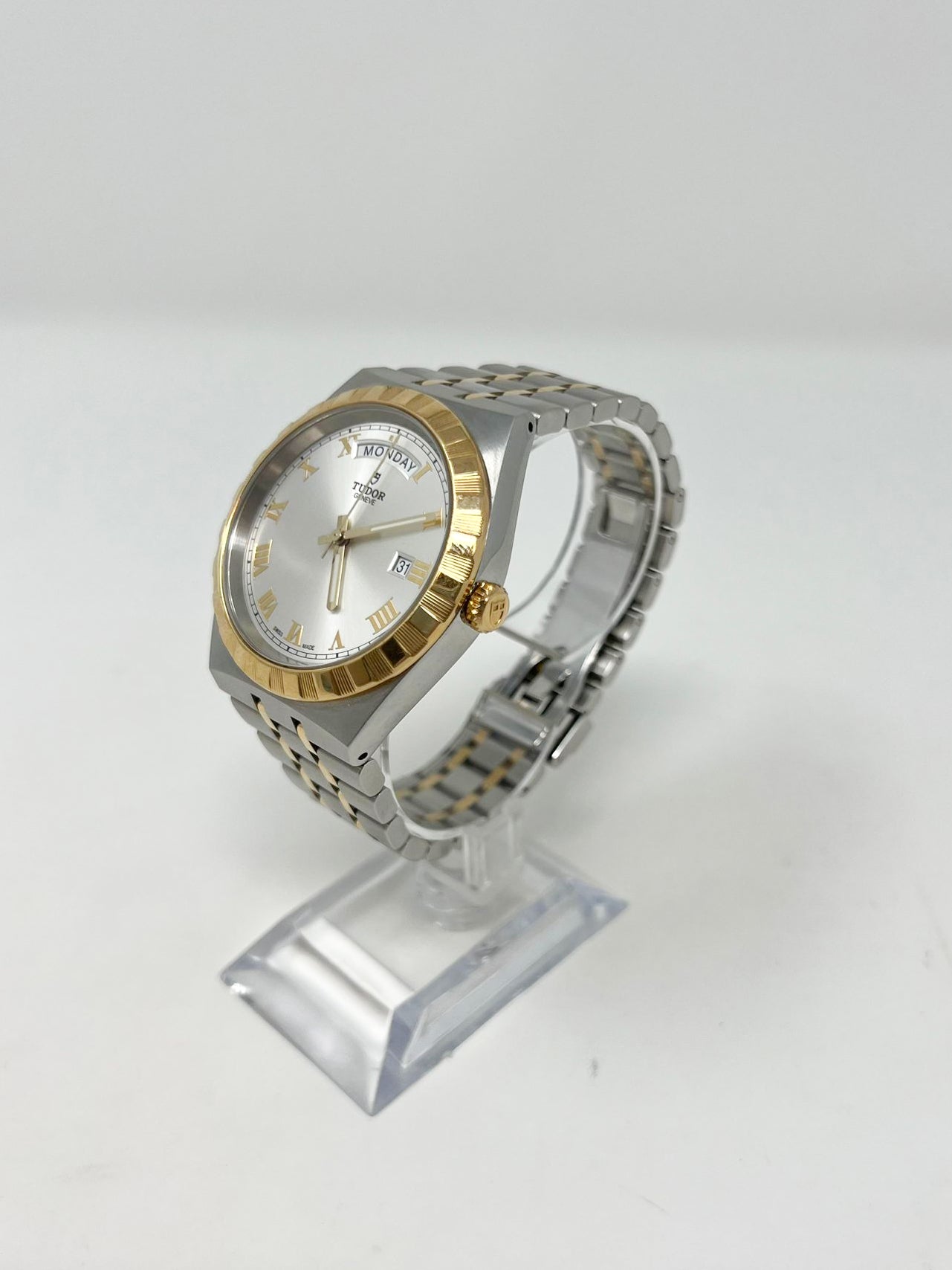 Tudor Royal Stainless Steel  41 MM - Stainless Steel and Yellow Gold Bracelet - Yellow Gold Bezel - Silver Dial - 28603-0001