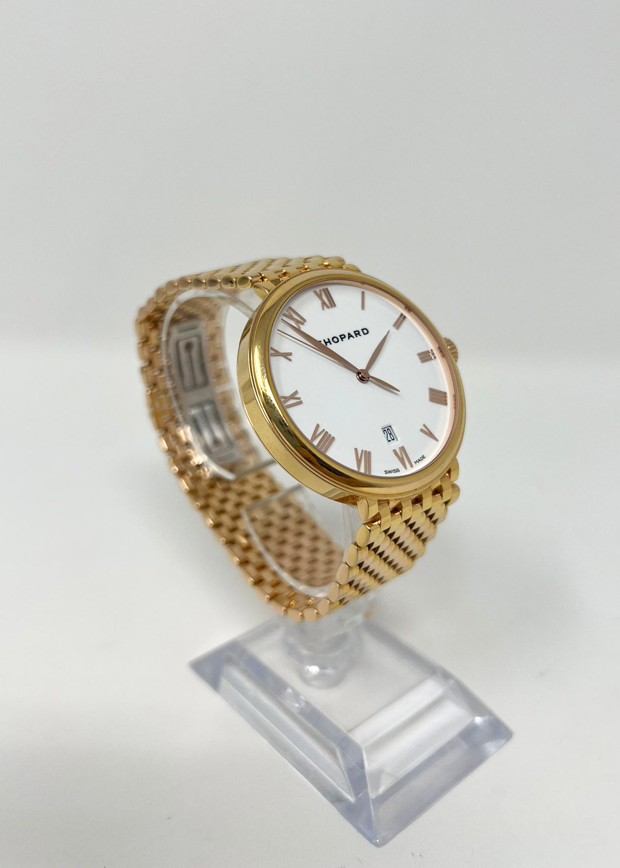 Chopard Classique Yellow Gold 39 MM - Yellow Gold Bracelet - Yellow Gold Bezel - White Dial - 1278