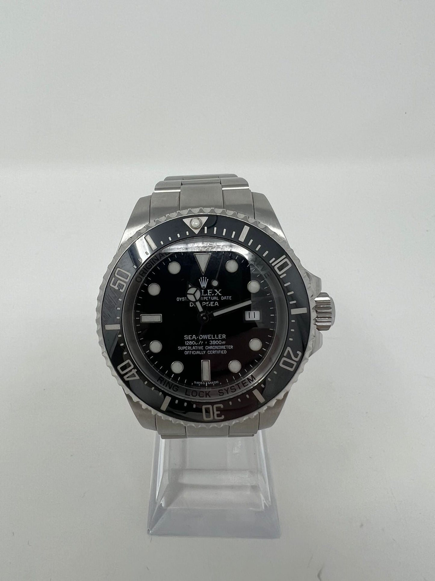 Rolex Stainless Steel Sea-Dweller Watch - 44 MM - Oyster Bracelet - Black Dial - 116660