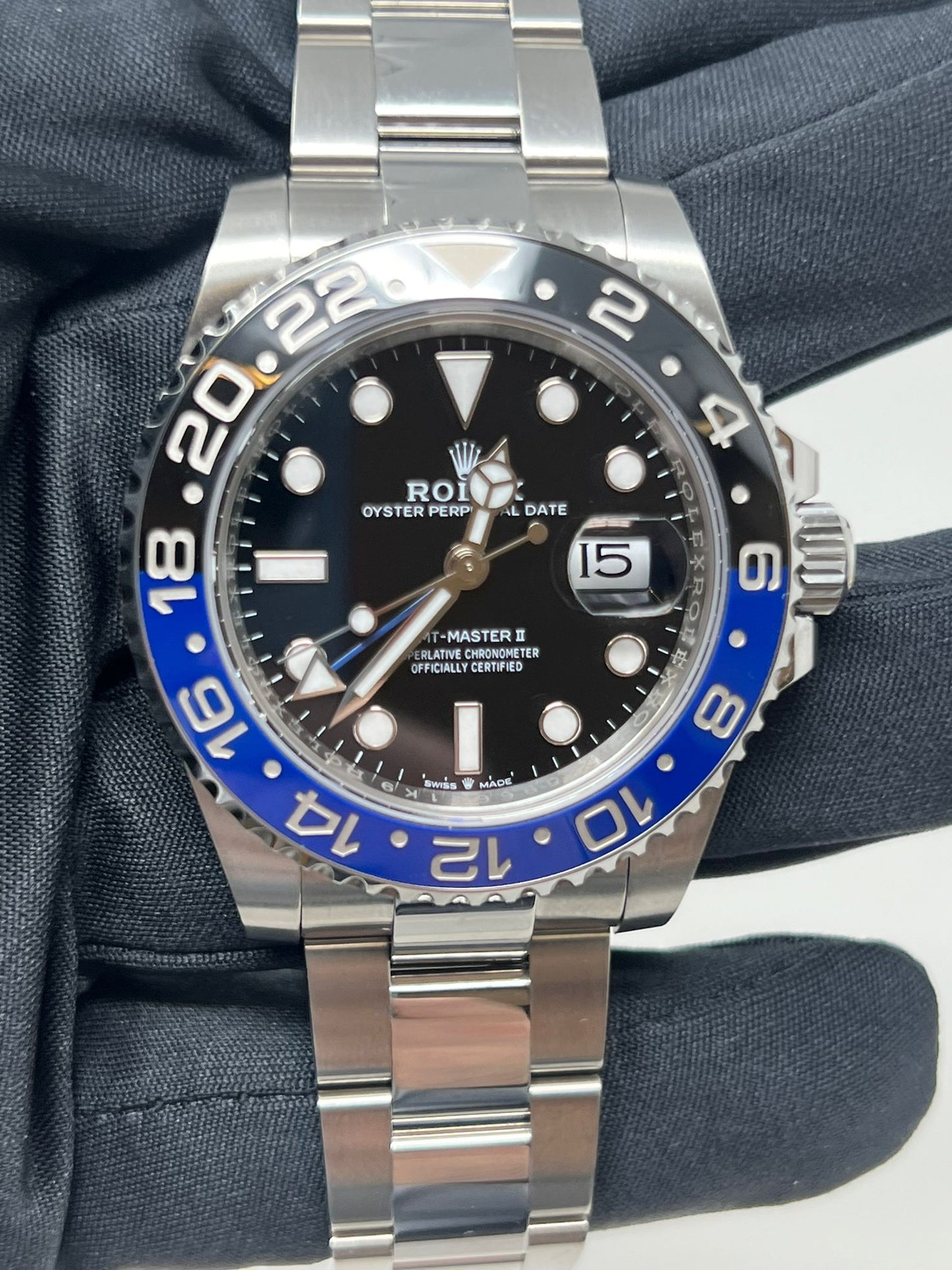 Rolex Batman Stainless Steel GMT-Master II - 40 MM - Oyster Bracelet - 126710BLNR