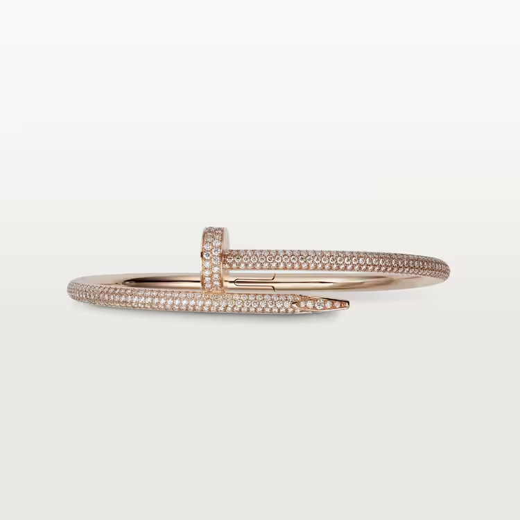 Cartier Juste Un Clou Bracelet - Rose Gold Classic Model - Diamonds - N6702117