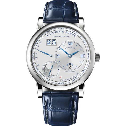 A.Lange & Söhne Lange 1 Tourbillon - Perpetual Calendar and Moonphase - 41.9 MM - White Gold - Silver Dial - 720.066FE